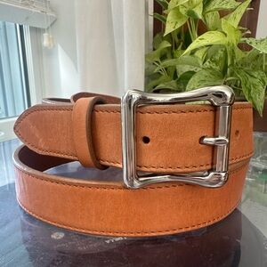SOLD - Shinola Detroit - Cognac Leather Belt - 38